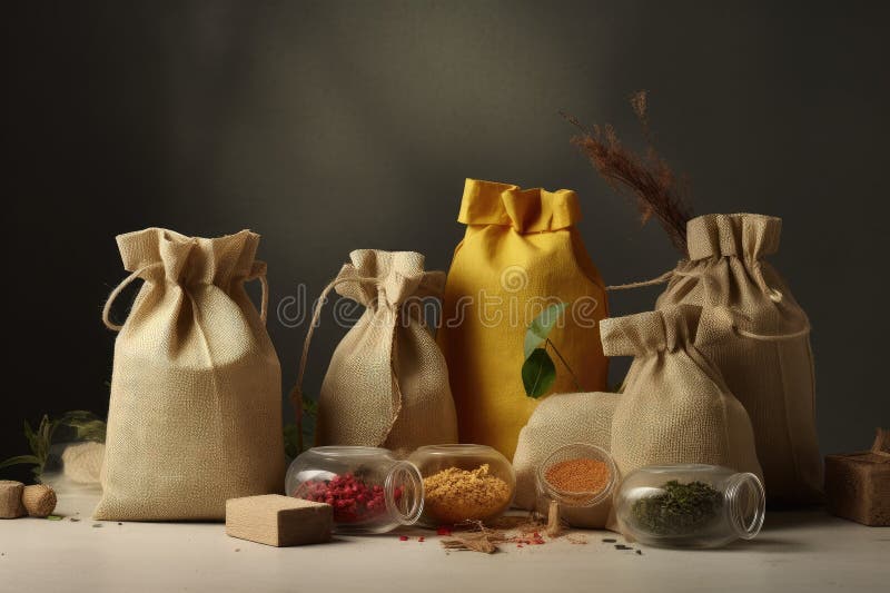 Packaging Made from Recycled Materials, with Minimal Waste Stock Image