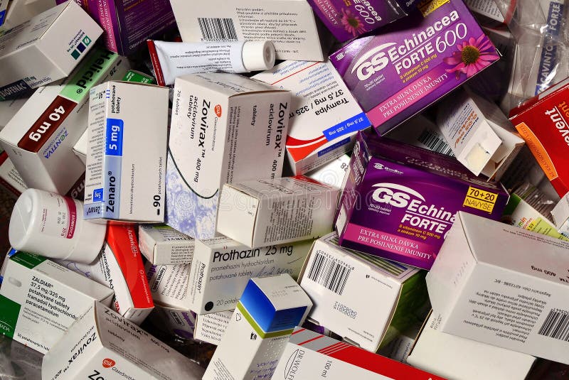 Packaging of many kinds of medicines