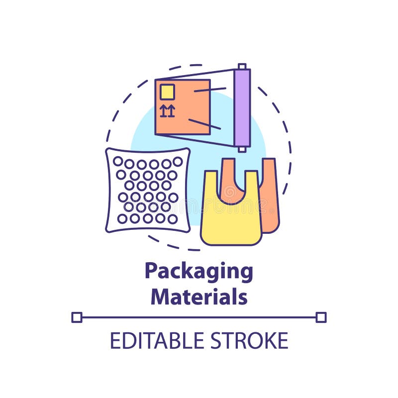 Packaging Materials Concept Icon Stock Vector Illustration of vector, recovery 231530553