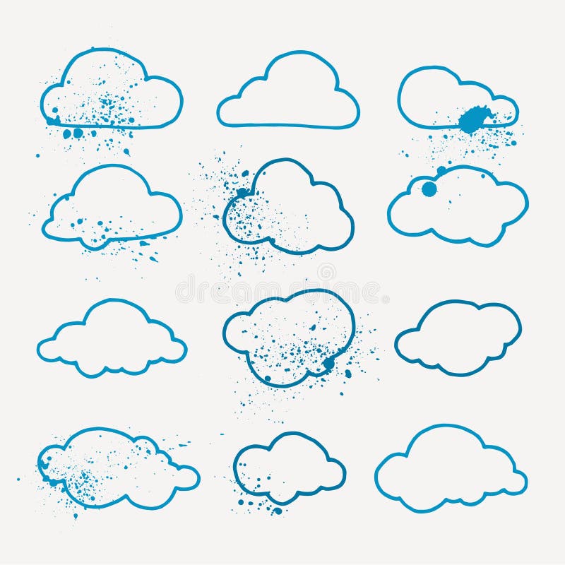 Packe av vektorsymboler stock illustrationer Packe av vektorsymboler stock illustrationer