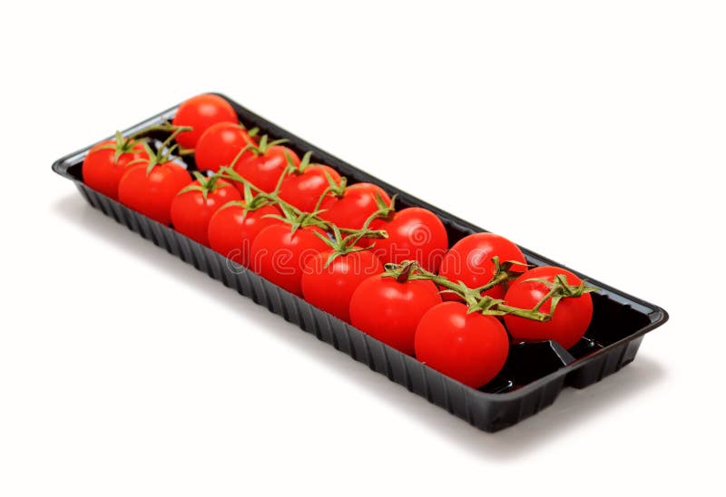 Packed cherry tomatoes