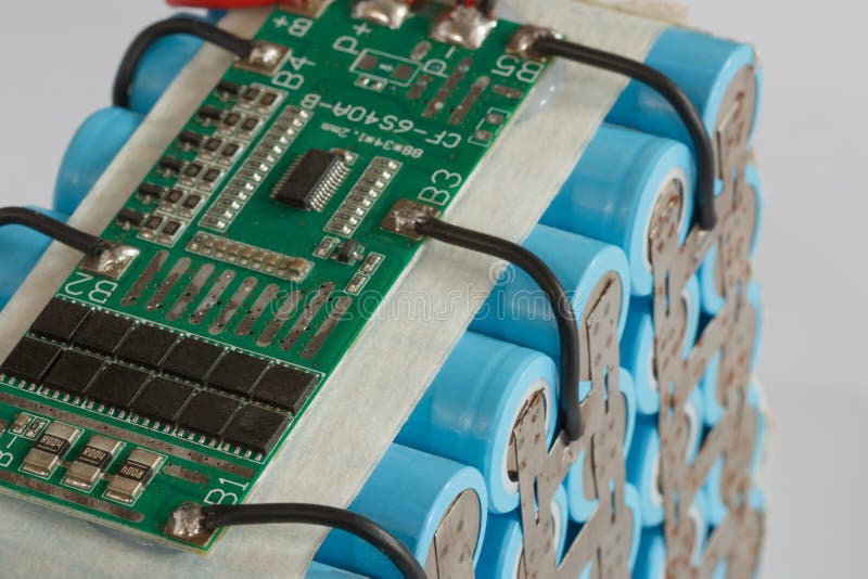 Packed lithium battery royalty free stock images