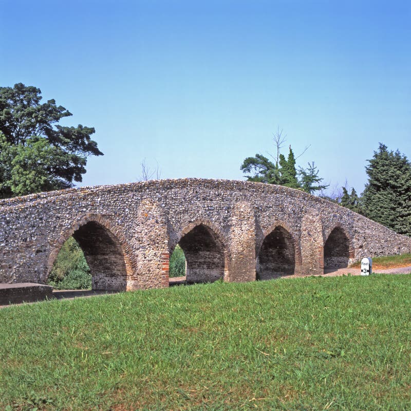 Packhorse Bridge. Moulton. Suffolk.UK Stock Image Image of moulton