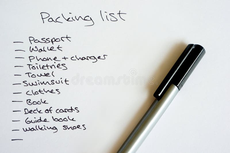1,913 Packing List Photos - Free &amp; Royalty-Free Stock Photos from Dreamstime