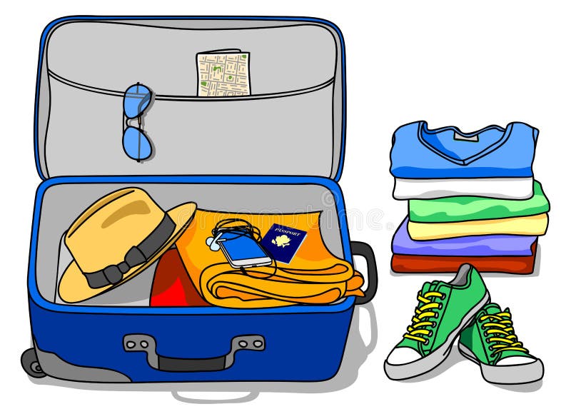 Packing For Vacation Clipart