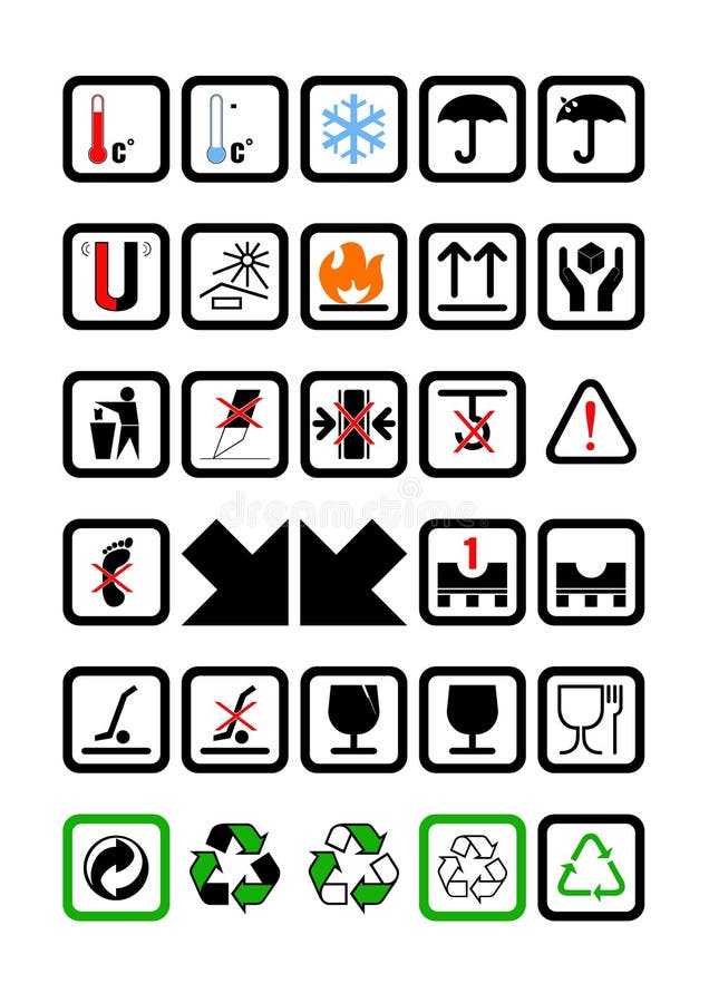 Packing And Shipping Symbols Stock Images Image 28458234