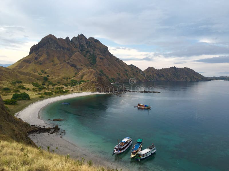 Padar-Insel in Nationalpark Komodo, Indonesien stockbild Padar-Insel in Nationalpark Komodo, Indonesien stockbild
