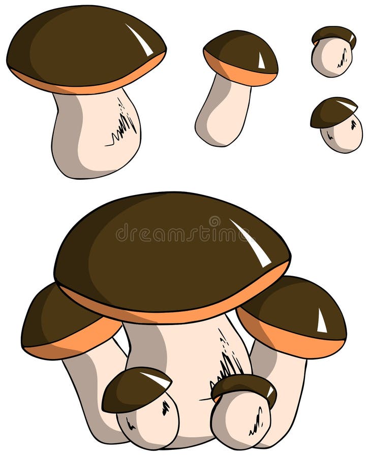 Paddestoelen stock illustratie Paddestoelen stock illustratie