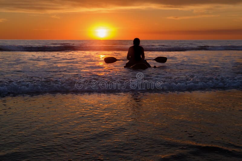 Paddle Board at Sunset, Del Mar, California