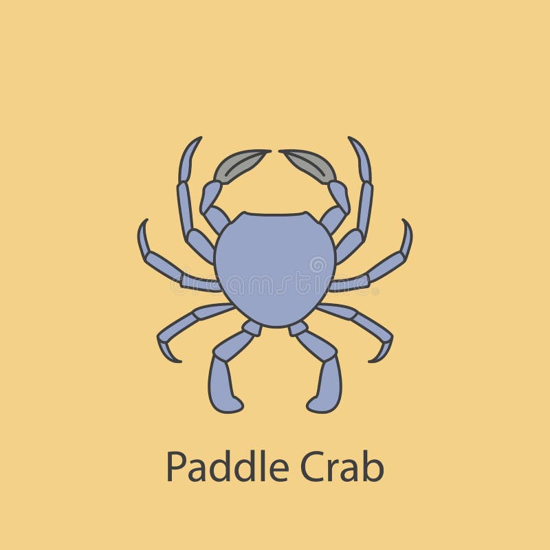 Clipart of a Fishing Design with a Crab Hook Paddle and Poles