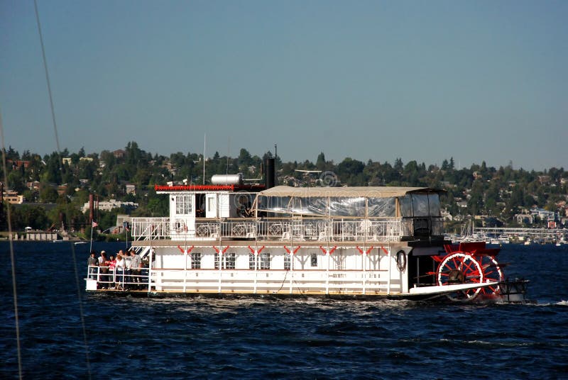 Paddle wheel Boat stock photo. Image of relax, hobby 