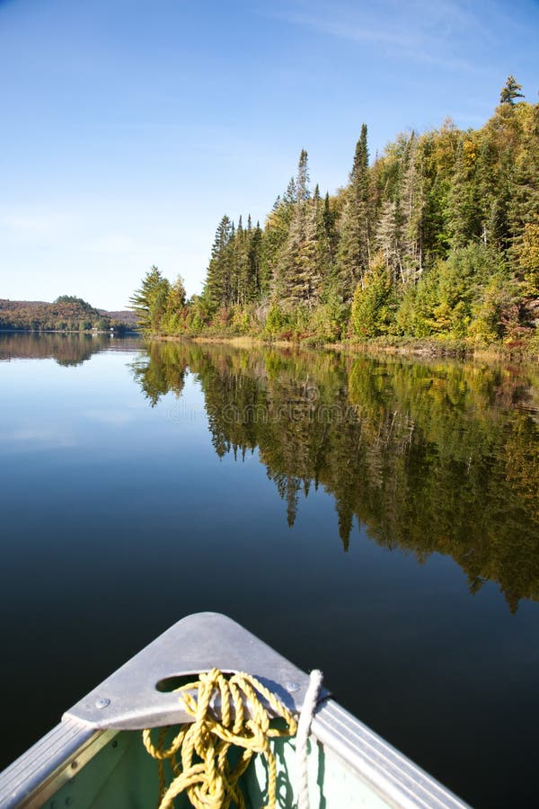 Paddling on the lake