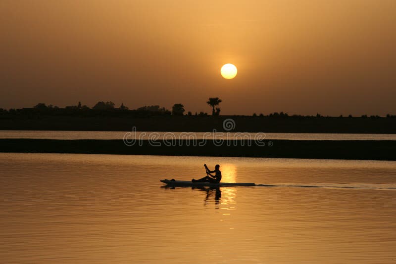 Canoe paddling on a river. Seychelles stock images, royalty-free photos and pictures