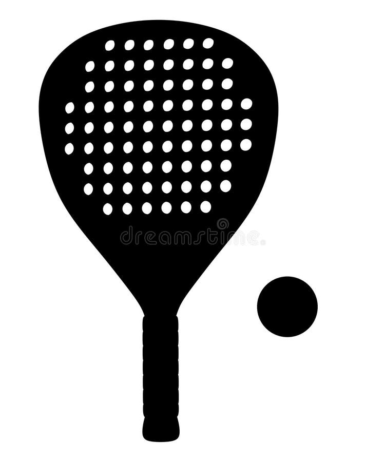 Raqueta de padel Stock Vector