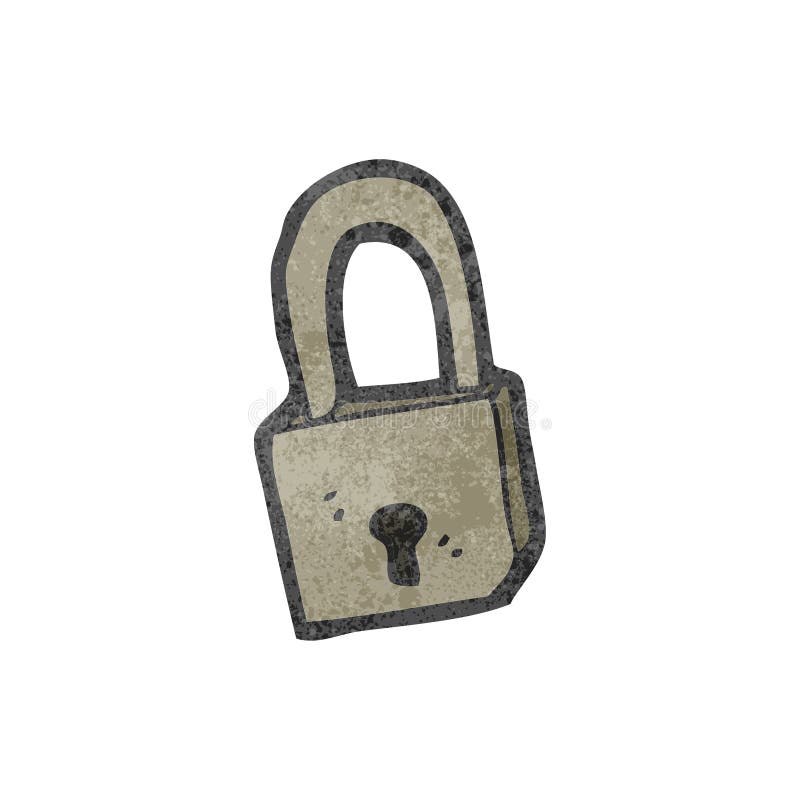 Padlock cartoon stock vector. Illustration of cartoon - 37582201