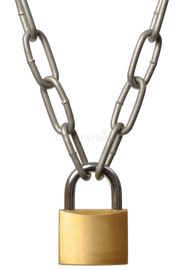 Chain and Padlock stock image. Image of lock, strong, metal 2310533