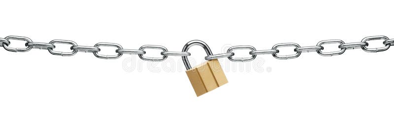 Padlock and chain royalty free stock images Padlock and chain royalty free stock images