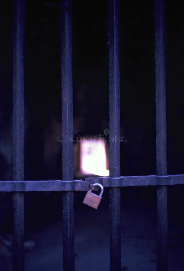 Padlock Grid Jail Door Trap Stock Photo Image of jail, padlock 177124552