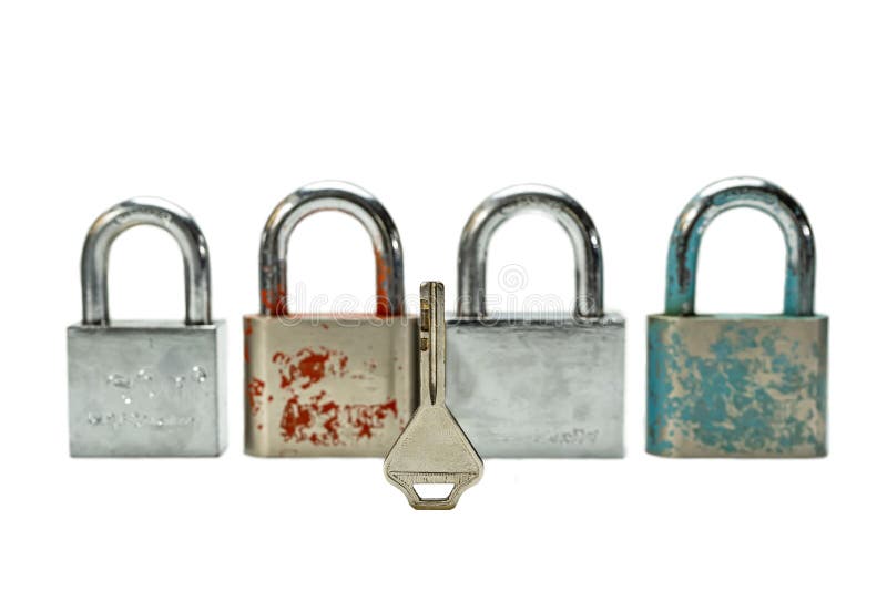 Padlock and keys