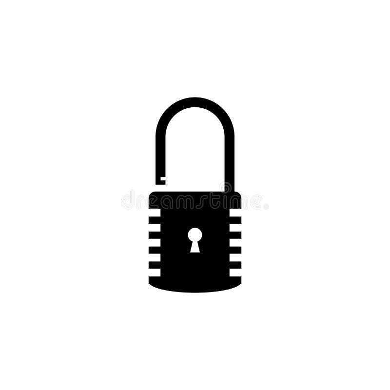 Padlock Logo Vector Template Illustration Icon Stock Vector