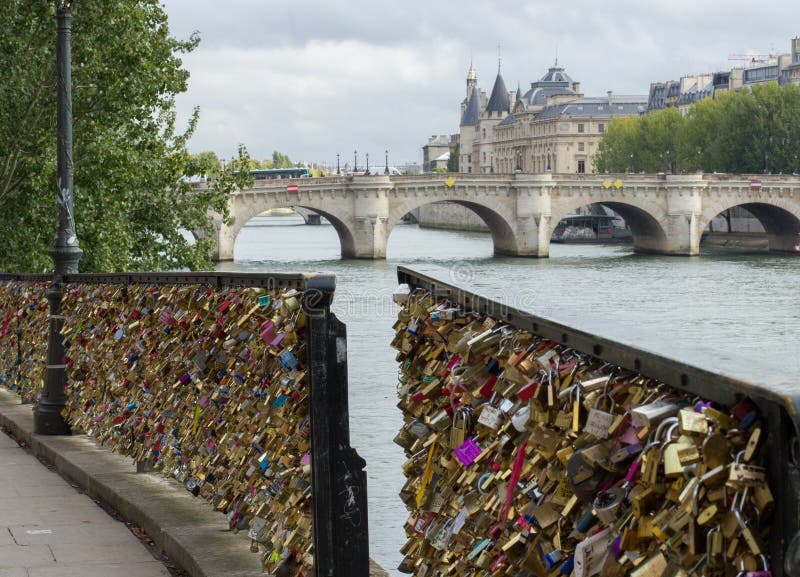 Padlocks stock photo. Image of symbol, neuf, arts, pont 46027964