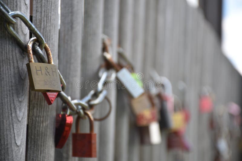 Padlocks of love editorial stock image. Image of love 133949539