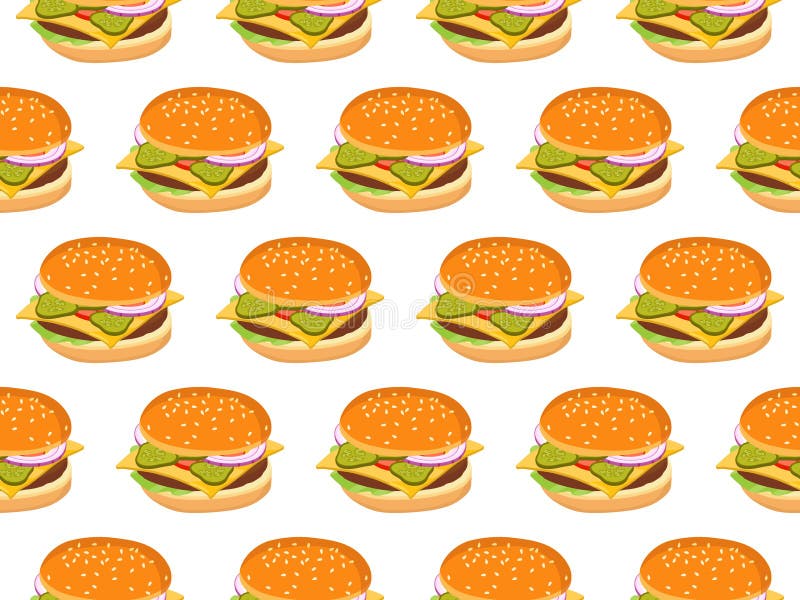Ilustração vetorial de hambúrguer de comida para empresas de