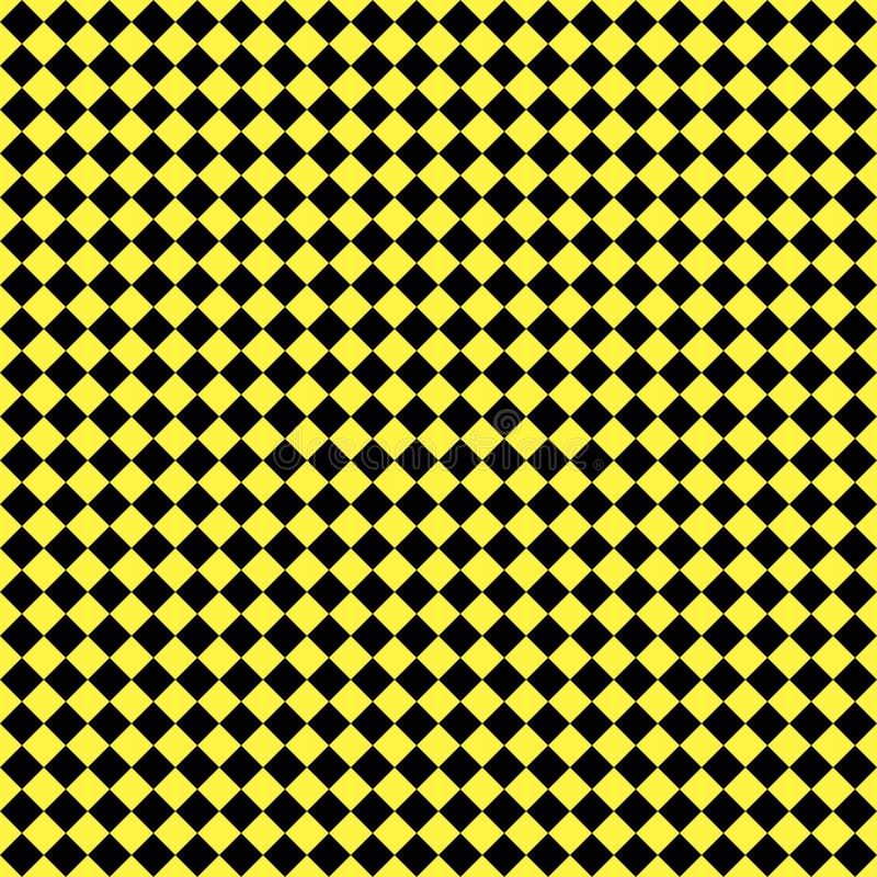 fundo de vetor padrão xadrez amarelo e preto, textura de tecido