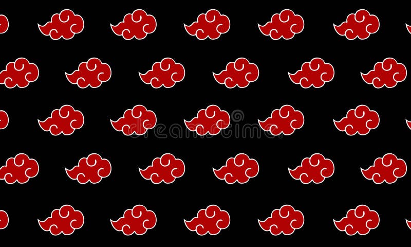 Vermelho e preto Naruto Akatshi terno logotipo, akatsuki, nuvens, naruto,  HD papel de parede