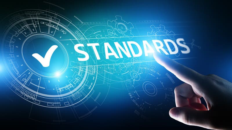 padr?o Controle da qualidade Certifica??o, seguran?a e garantia do ISO Conceito da tecnologia do neg?cio do Internet fotografia de stock padr?o Controle da qualidade Certifica??o, seguran?a e garantia do ISO Conceito da tecnologia do neg?cio do Internet fotografia de stock
