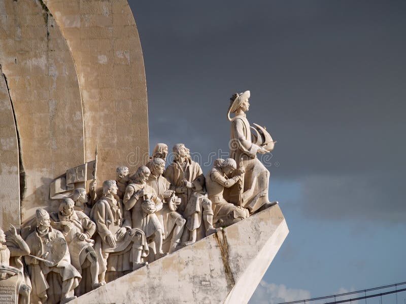 Sculpture on the Discoveries Age and Portuguese navigators in Lisbon, Portugal. Sculpture on the Discoveries Age and Portuguese navigators in Lisbon, Portugal