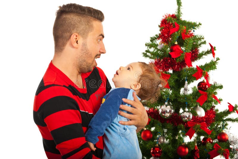 Padre divertente con il bambino fotografia stock libera da diritti Padre divertente con il bambino fotografia stock libera da diritti