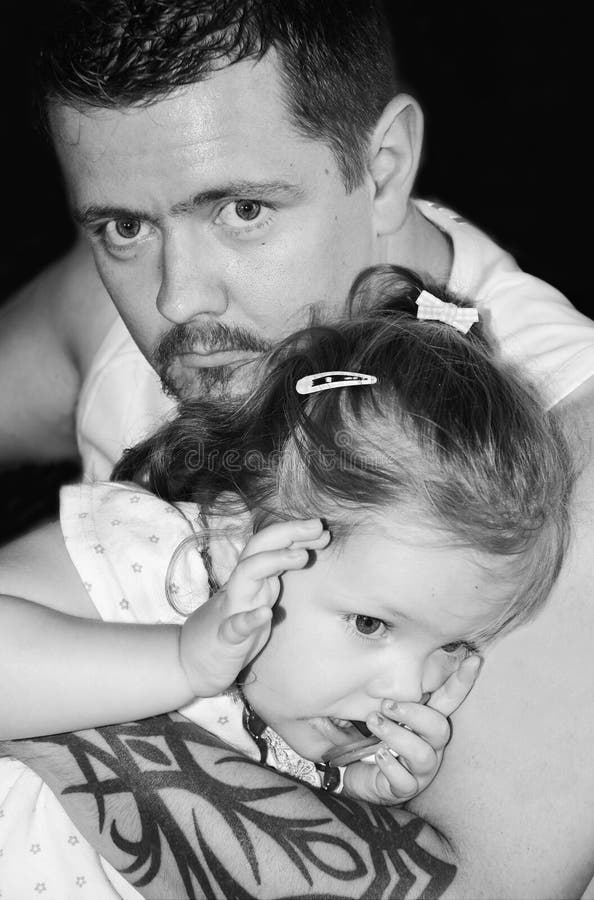 Padre e hija foto de archivo Padre e hija foto de archivo