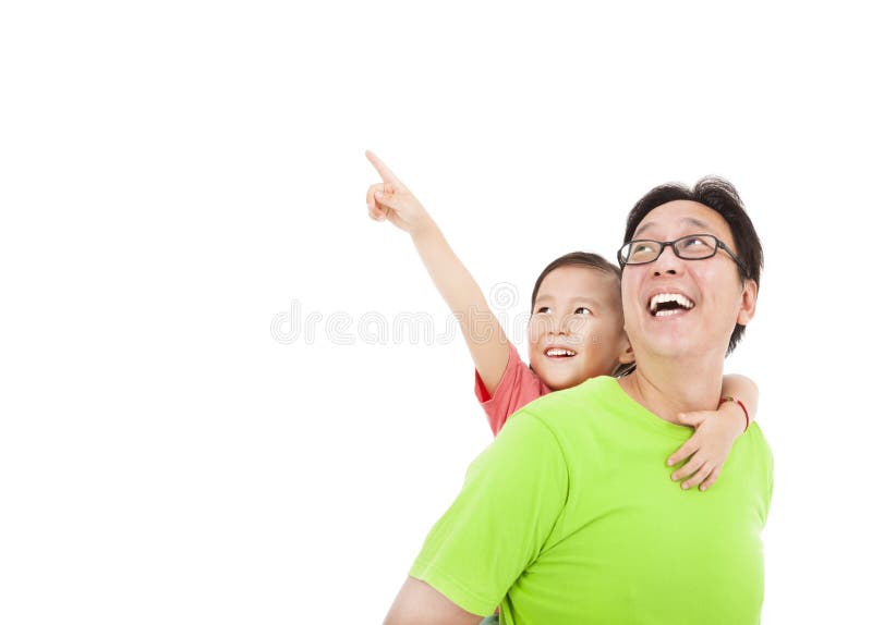 Padre e hija felices imagen de archivo libre de regalías
