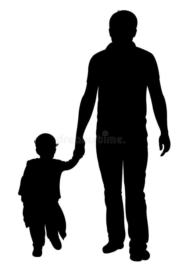 Padre E Hija Que Caminan Vector De La Silueta Ilustracion Del Vector Ilustracion De Silueta Negro Padre E Hija Que Caminan Vector De La Silueta Ilustracion Del Vector Ilustracion De Silueta Negro