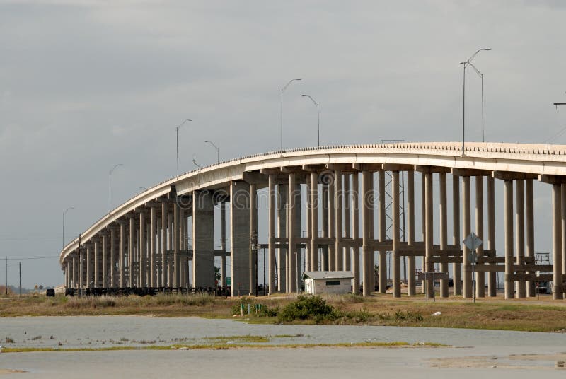 Padre Island Bridge in Corpus Christi, USA Stock Photo - Image of
