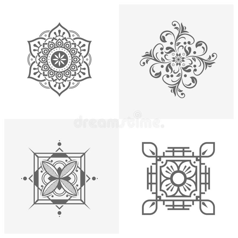 Circular pattern in form of mandala for Henna, Mehndi, tattoo, decoration. Decorative ornament in ethnic oriental style. Coloring book page. Circular pattern in form of mandala for Henna, Mehndi, tattoo, decoration. Decorative ornament in ethnic oriental style. Coloring book page.