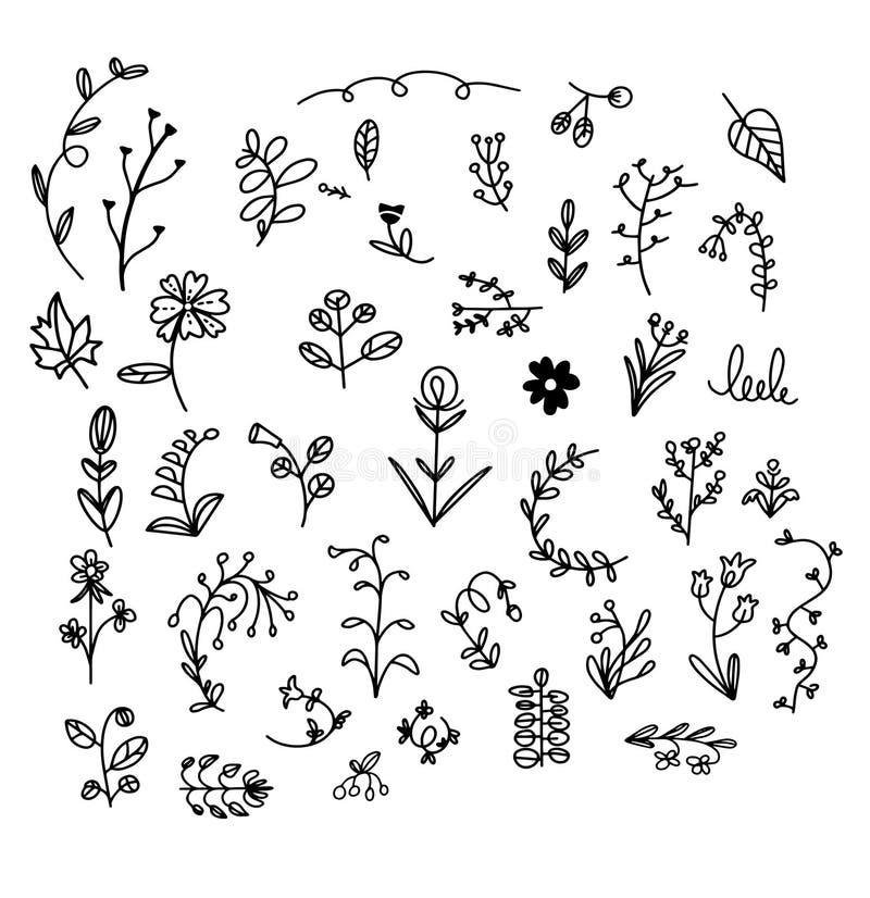 Simple vector plants pattern on white background. Wallpaper with flowers. Perfect for textile, fabric, wallpaper, wrapping paper and etc. Simple vector plants pattern on white background. Wallpaper with flowers. Perfect for textile, fabric, wallpaper, wrapping paper and etc