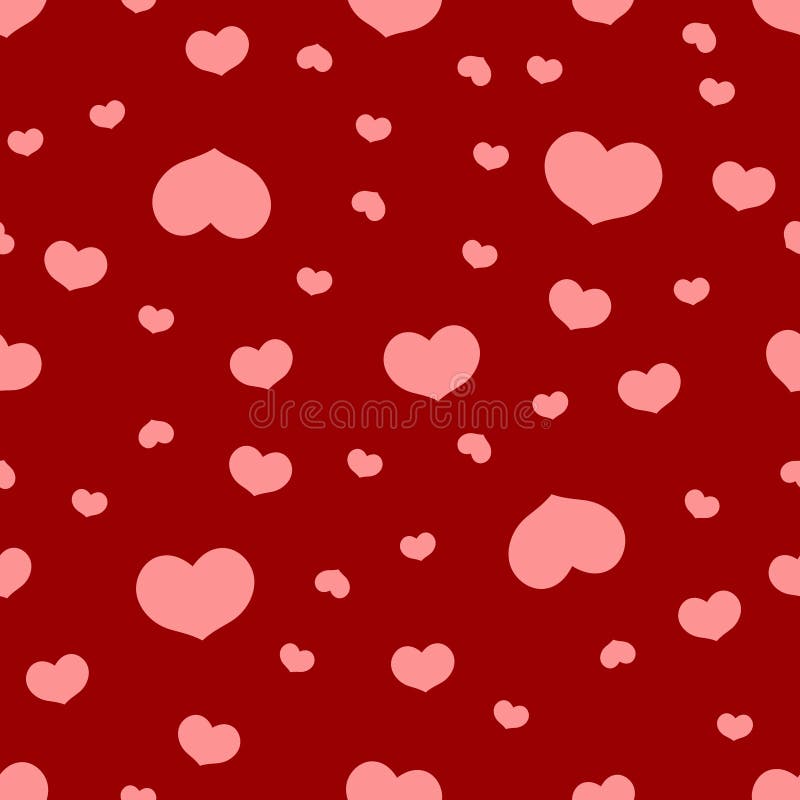 Padrão uniforme com corações. vetor ilustração stock