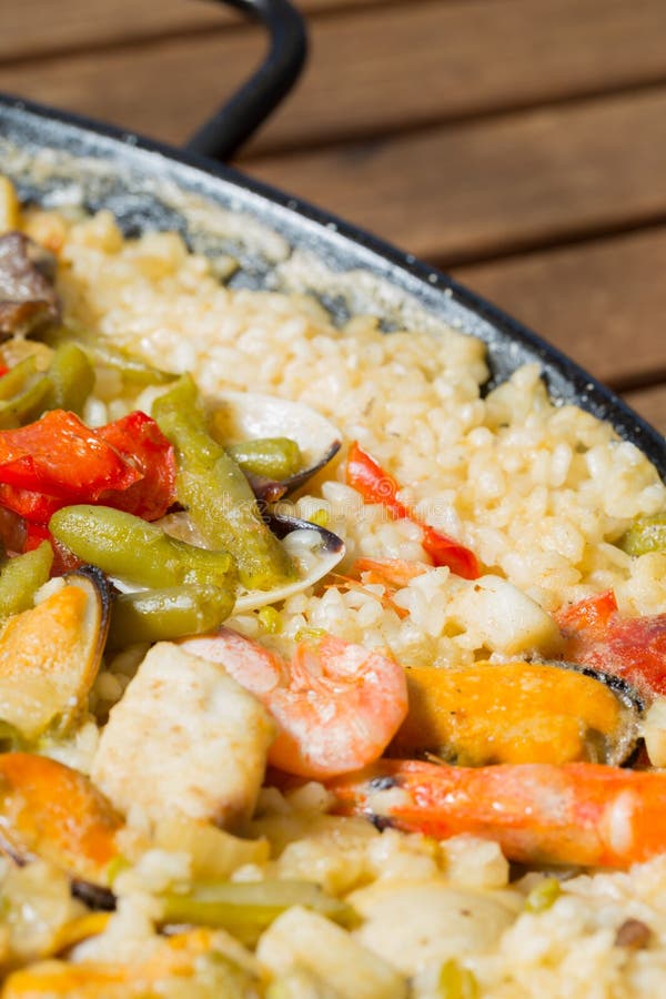 Paella rice stock photo. Image of food, fire, beef, cooked 22561796