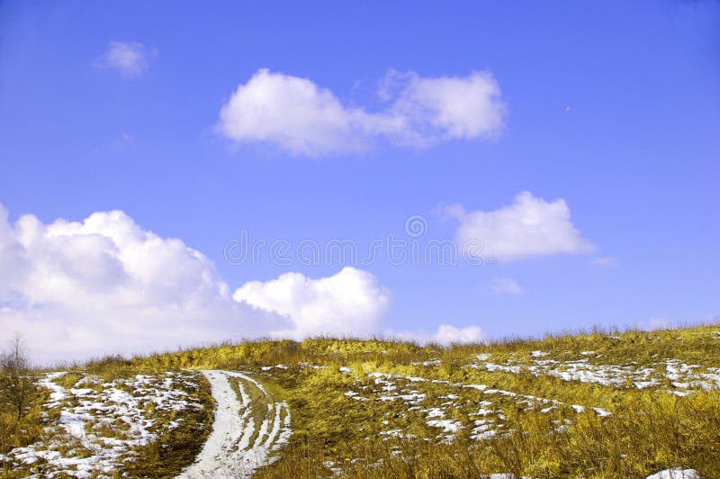 Landscape With blue sky. Landscape With blue sky