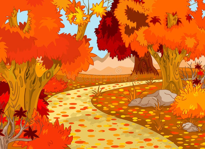 Paesaggio della foresta di autunno