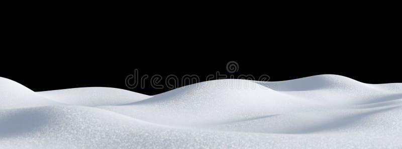 Paesaggio delle colline di neve isolate Sfondo nevoso invernale illustrazione di stock