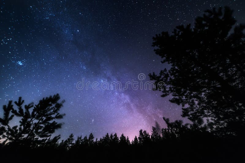 Paesaggio dello spazio delle stelle Notte della galassia della Via Lattea immagini stock libere da diritti Paesaggio dello spazio delle stelle Notte della galassia della Via Lattea immagini stock libere da diritti