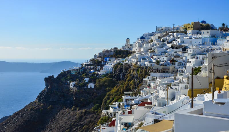 Santorini, Grecia - 4 ottobre 2018 Paesaggio di bella isola di Santorini Santorini? una delle isole pi? popolari per le nozze e le lune di miele della destinazione
