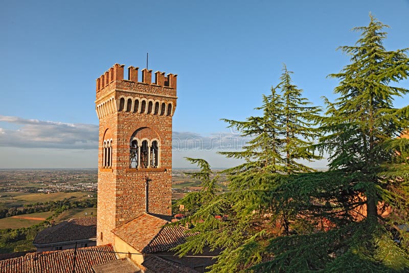 Paesaggio di Bertinoro, Emilia Romagna, Italia fotografia stock Paesaggio di Bertinoro, Emilia Romagna, Italia fotografia stock