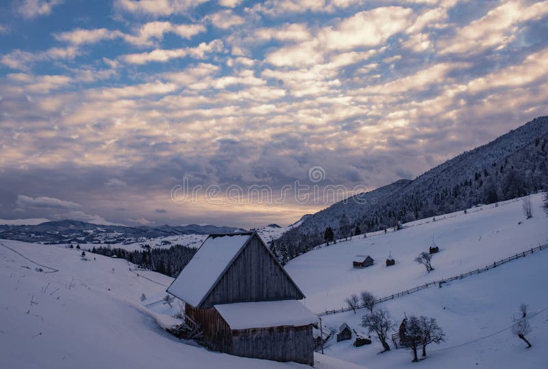 Paesaggio di inverno immagine stock Paesaggio di inverno immagine stock