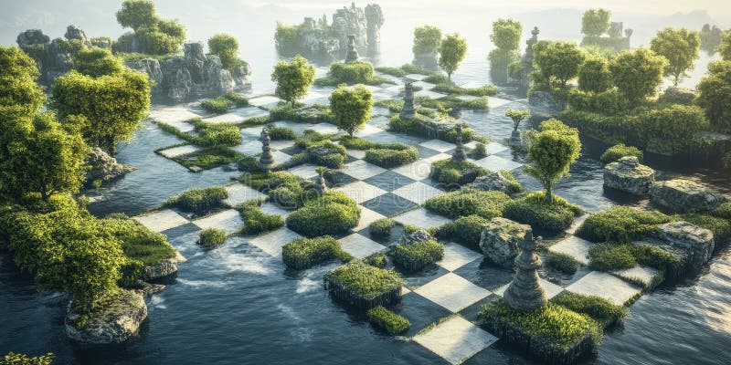 Paesaggio foresta verde di Lush vista aerea royalty illustrazione gratis