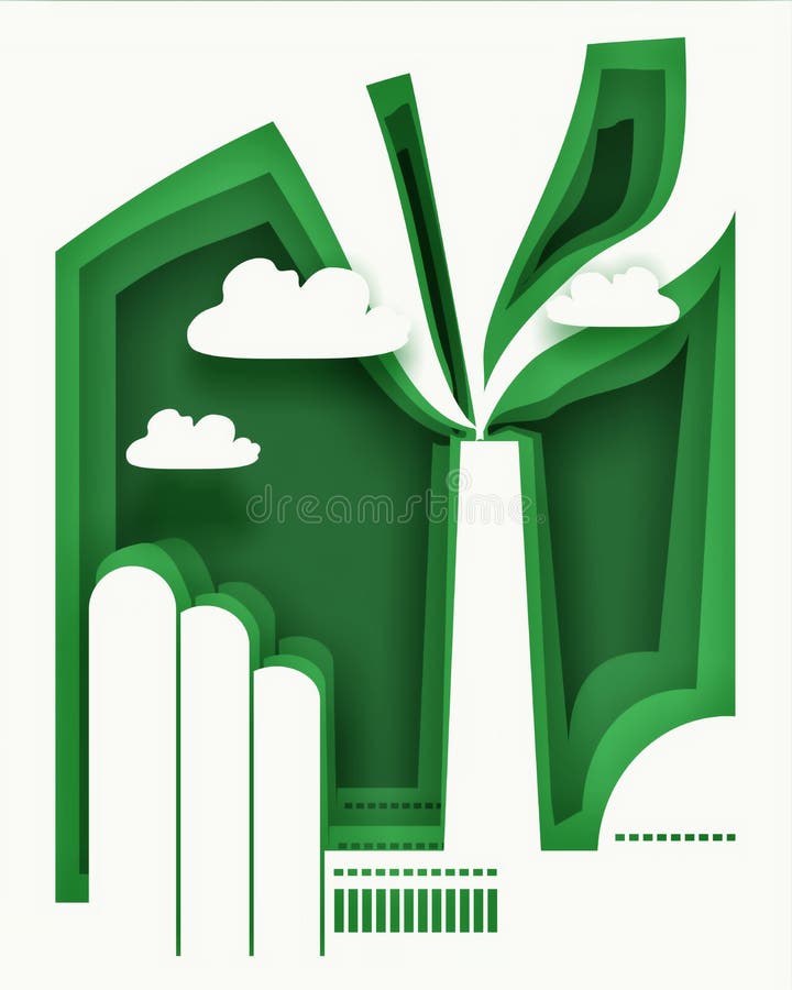 Paesaggio industriale del profilo royalty illustrazione gratis