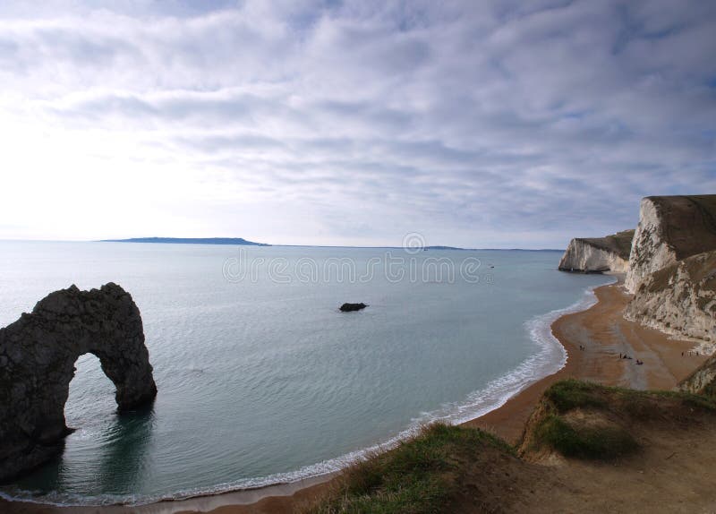 Paesaggio inglese del litorale del Dorset fotografia stock libera da diritti Paesaggio inglese del litorale del Dorset fotografia stock libera da diritti